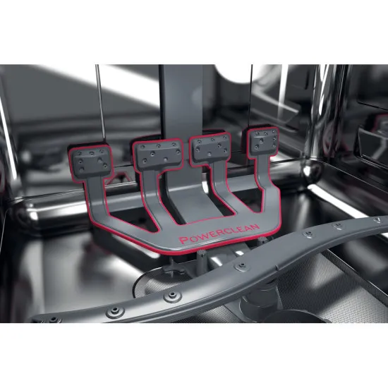 Whirlpool WFO 3O32 N P X mosogatógép, 14 teríték, automatikus ajtónyitás, 60x59x85 cm, inox 