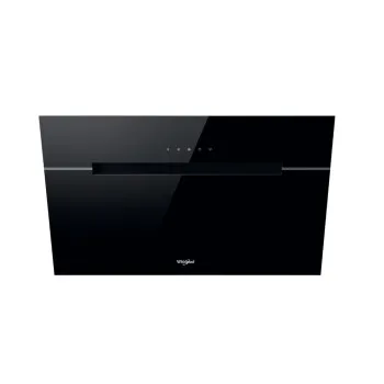 Whirlpool WHVP 62F LT SK beépíthető falra szerelhető döntött kürtös konyhai elszívó, LED világítás, 59.8x32.6x63 cm, fekete szín