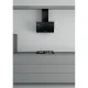 Whirlpool WHVP 62F LT SK beépíthető falra szerelhető döntött kürtös konyhai elszívó, LED világítás, 59.8x32.6x63 cm, fekete szín