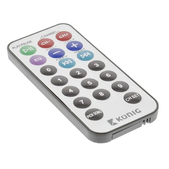 König CSBTFMTRANS100 12 V-os Bluetooth FM-adókészülék mikrofonnal, transzmitter