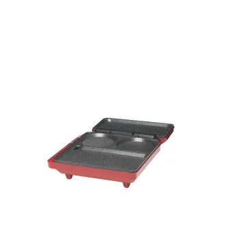 Trebs 99362 multi grill hús hal zöldség palacsinta vagy tojás számára piros szín