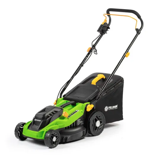 Fieldmann FZR 2037-E elektromos fűnyíró, 1600W, 38cm vágószélesség, zöld/fekete szín 