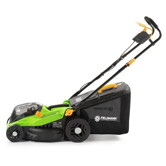 Fieldmann FZR 70385-0 akkumulátoros fűnyíró, gyűjtés funkció
