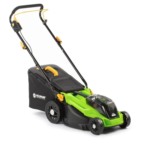 Fieldmann FZR 70385-0 akkumulátoros fűnyíró, gyűjtés funkció
