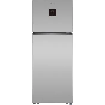 Tesla RD4650FTXE Total No Frost felülfagyasztós kombinált hűtőszekrény, 364/90L, 70.6x68.6x185 cm, inox  