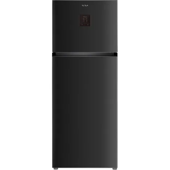 Tesla RD4650XTBE Total No Frost felülfagyasztós kombinált hűtőszekrény, 364/90L, 68.1x70.1x185 cm, fekete 