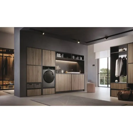 Haier HWD80B14959S8U1 mosó-szárítógép, 8/5 kg, Wifi, gőz,inverter motor, 60x55x85 cm, antracitszürke szín 