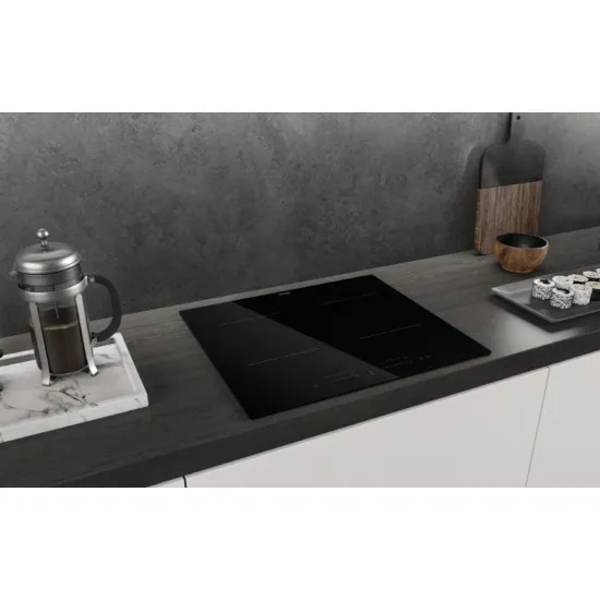 Haier HAISJ64MC beépíthető indukciós kerámialap, Wifi, 59x52x5.6 cm, fekete szín 