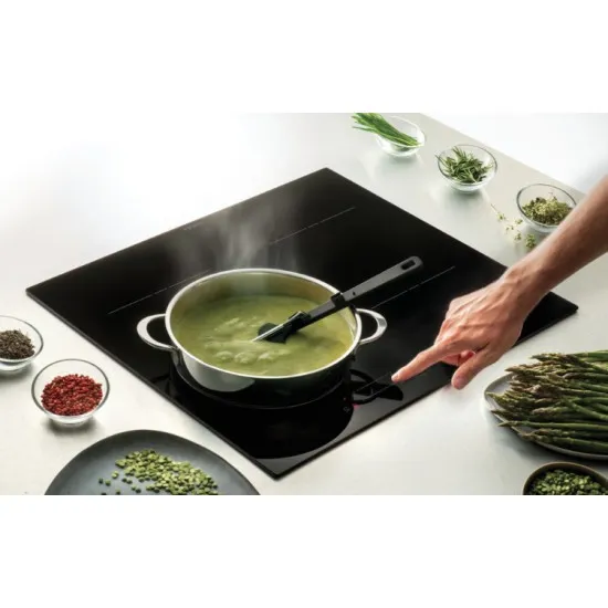 Haier HAISJ64MC beépíthető indukciós kerámialap, Wifi, 59x52x5.6 cm, fekete szín 