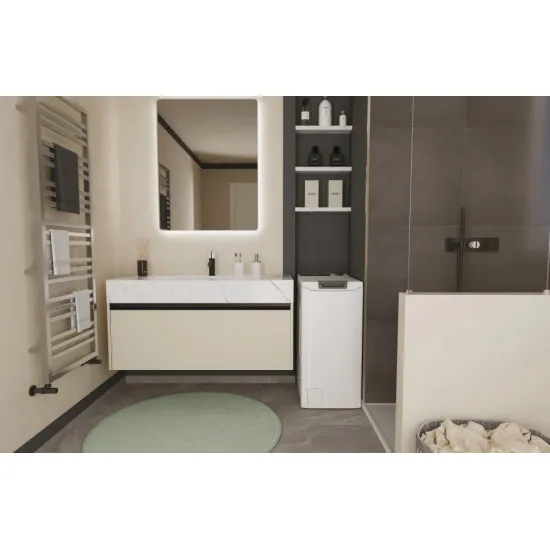 Hoover THOS476TM5-S felültöltős mosógép 7kg 1400 ford, inverter motor, digit kijelző