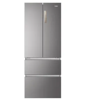 Haier HB17FPAAA Total No Frost side by side hűtőszekrény francia ajtós kialakítással, Dual Inverter Kompresszor, 306/140L, 70x67.5x190.6 cm, platina inox 