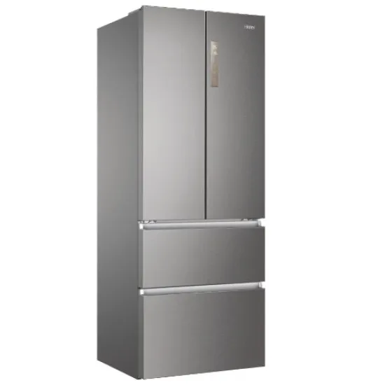 Haier HB17FPAAA Total No Frost side by side hűtőszekrény francia ajtós kialakítással, Dual Inverter Kompresszor, 306/140L, 70x67.5x190.6 cm, platina inox 