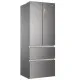 Haier HB17FPAAA Total No Frost side by side hűtőszekrény francia ajtós kialakítással, Dual Inverter Kompresszor, 306/140L, 70x67.5x190.6 cm, platina inox 