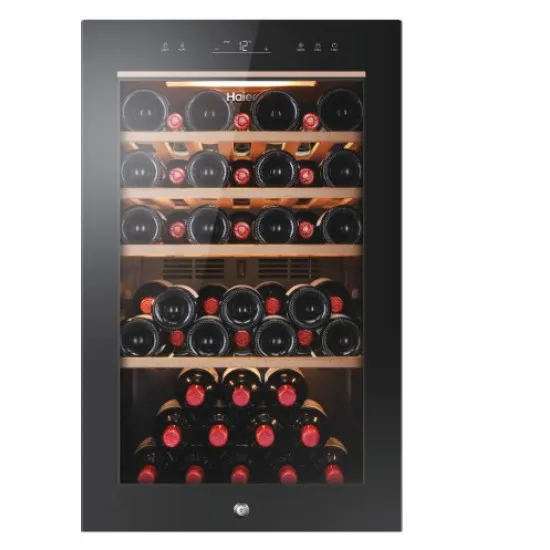 Haier HWS49GA borhűtő, 49 palack, 49.7x58.5x82 cm, fekete szín