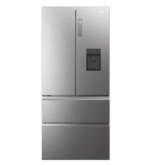 Haier HFW7819EWMP Total No Frost side by side hűtőszekrény francia ajtós kialakítással, 356/181L, Dual Inverter Kompresszor, Wifi, 83x66.9x192.5 cm, platina inox 
