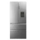 Haier HFW7819EWMP Total No Frost side by side hűtőszekrény francia ajtós kialakítással, 356/181L, Dual Inverter Kompresszor, Wifi, 83x66.9x192.5 cm, platina inox 