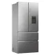 Haier HFW7819EWMP Total No Frost side by side hűtőszekrény francia ajtós kialakítással, 356/181L, Dual Inverter Kompresszor, Wifi, 83x66.9x192.5 cm, platina inox 