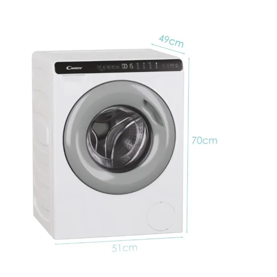 Candy CW50-BP12307G-S mini mosógép, 51x49x70cm 5 kg, A energiaosztály, inverter motor
