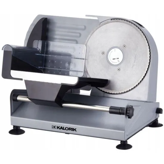 Kalorik AS2000SR fém szeletelőgép  2db cserélhető rozsdamentes acél vágópengével, 220W