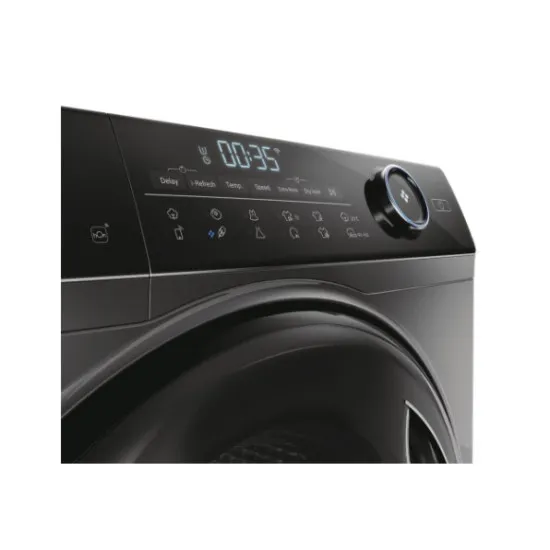 Haier HWD90-B14959S8NUS mosó-szárítógép, 9/6 kg, Wifi, inverter motor, dobvilágítás, 60x62x85 cm, antracitszürke szín 