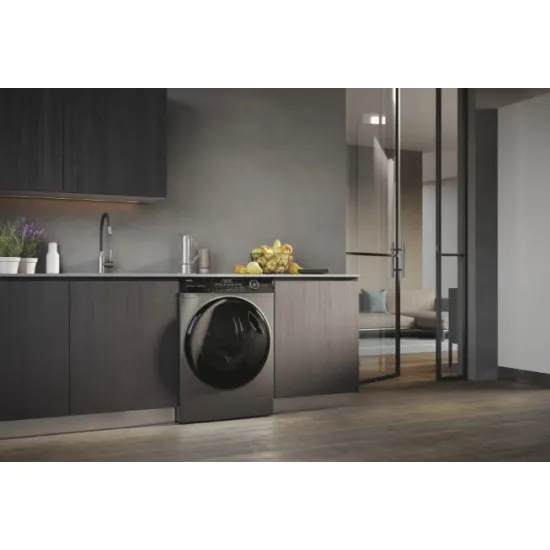 Haier HWD90-B14959S8NUS mosó-szárítógép, 9/6 kg, Wifi, inverter motor, dobvilágítás, 60x62x85 cm, antracitszürke szín 