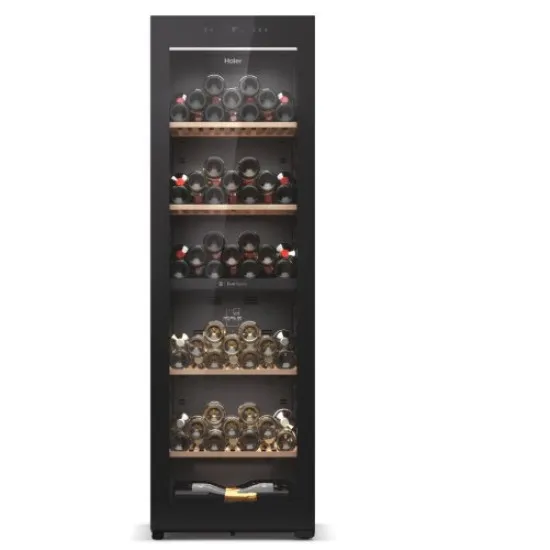 Haier HWS236GDGU1 borhűtő, 236 palack, Wifi, 59.7x71.4x190 cm, fekete szín 