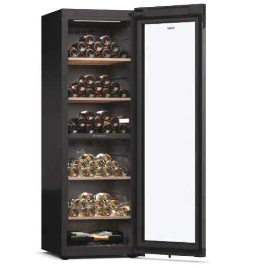 Haier HWS236GDGU1 borhűtő, 236 palack, Wifi, 59.7x71.4x190 cm, fekete szín 