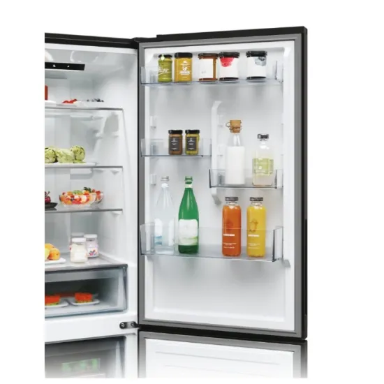Candy ECN2CQTEB186 No Frost alulfagyasztós kombinált hűtőszekrény, 235/120L, Wifi, 59.5x66.7x185 cm, fekete szín
