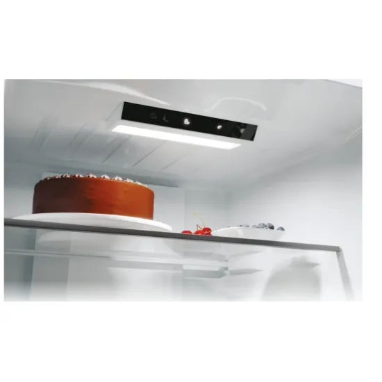Candy ECN2CQTEB186 No Frost alulfagyasztós kombinált hűtőszekrény, 235/120L, Wifi, 59.5x66.7x185 cm, fekete szín
