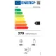 Candy ECN2CQTEB186 No Frost alulfagyasztós kombinált hűtőszekrény, 235/120L, Wifi, 59.5x66.7x185 cm, fekete szín