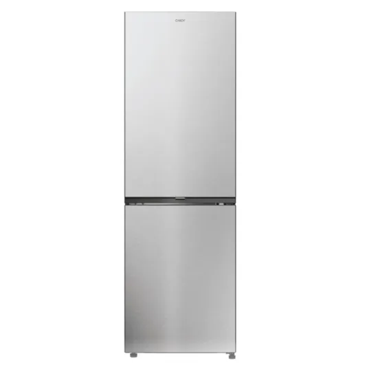 Candy ECN2CQTEX186 No Frost alulfagyasztós kombinált hűtőszekrény, 235/120L, 59.5x66.7x185 cm, inox 