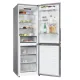 Candy ECN2CQTEX186 No Frost alulfagyasztós kombinált hűtőszekrény, 235/120L, 59.5x66.7x185 cm, inox 