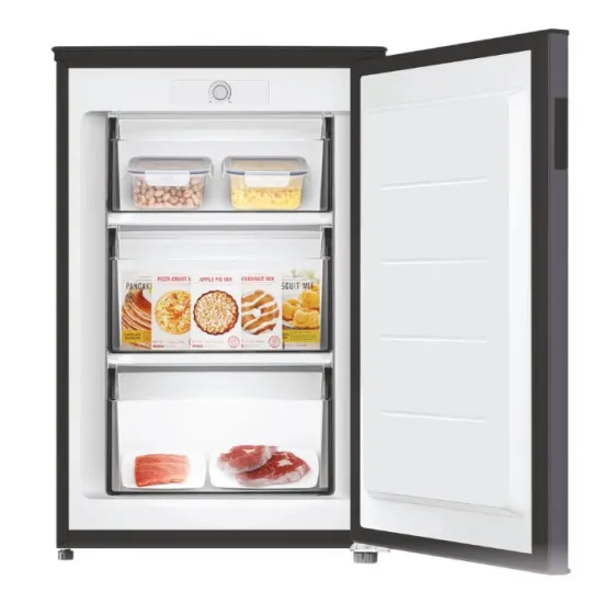 Candy CUQS 58ES fagyasztószekrény, szürke szín, 85 liter, 54.5x55x85 cm