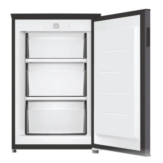 Candy CUQS 58ES fagyasztószekrény, szürke szín, 85 liter, 54.5x55x85 cm