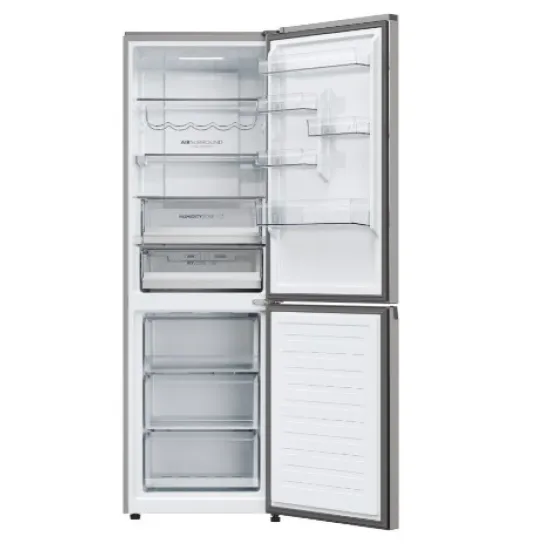 Haier HDPW5618CNPK No Frost alulfagyasztós kombinált hűtőszekrény, 235/117L, Wifi, 59.5x66.7x185 cm, ezüst szín 