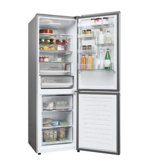 Haier HDPW5618CNPK No Frost alulfagyasztós kombinált hűtőszekrény, 235/117L, Wifi, 59.5x66.7x185 cm, ezüst szín 