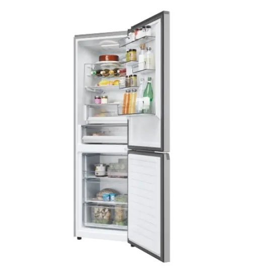 Haier HDPW5618CNPK No Frost alulfagyasztós kombinált hűtőszekrény, 235/117L, Wifi, 59.5x66.7x185 cm, ezüst szín 
