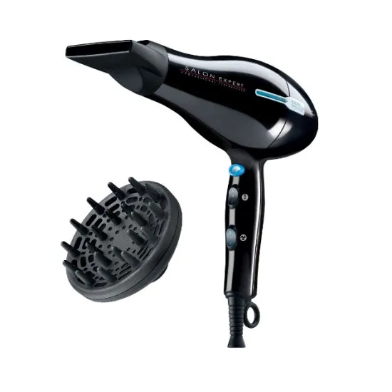 Imetec 11242 hajszárító, 2000W, fekete, diffúzor 