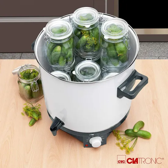 Clatronic EKA3338 befőzőgép fehér 25L 1800W tartósító főzőedény