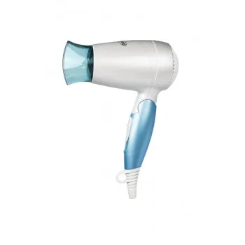 Bravo B-4644BL úti hajszárító 1200W, fehér/kék, diffúzor, összecsukható fogantyú