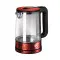 Berlinger Haus BH/9094 üveg vízforraló, 1.7L, 2200W, burgundi szín 