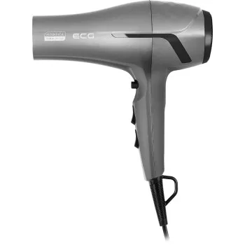 ECG Modifica Grigio Grande hajszárító, 2200W, fényes szürke, ionizáló funkció, 120 és 230 V hálózati feszültséggel is működtethető 