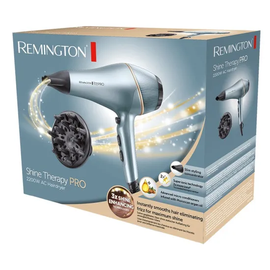Remington AC9300 hajszárító, 2200W, ionizáló funkció, diffúzor, pasztell világoskék 