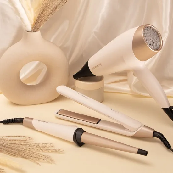 Remington D4740 Shea Soft hajszárító, 2200W, fehér/arany, diffúzor, ionizáló funkció