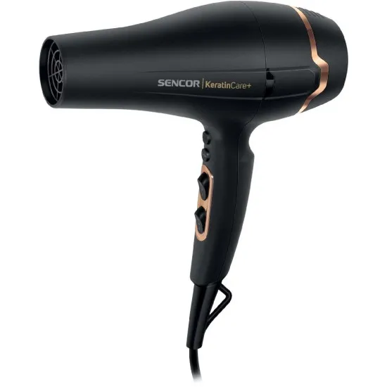 Sencor SHD 8275BK hajszárító, 2400W, fekete szín, ionizáló funkció, diffúzor