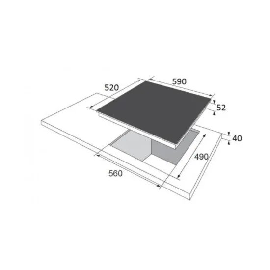 Amica BKVC4010 összeépíthető sütő+főzőlap szett