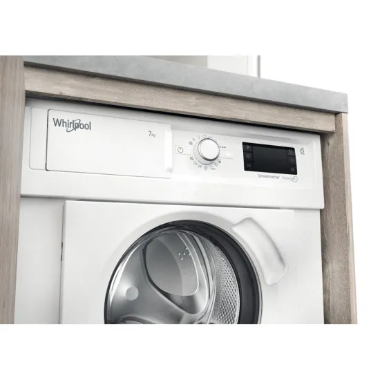 Whirlpool BI WMWG 71483E EU N beépíthető elöltős mosógép, 7 kg, inverter motor, 59.5x54.5x81.5 cm