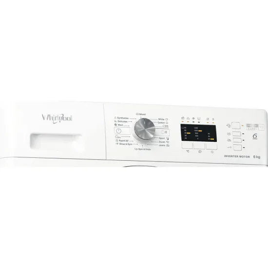 Whirlpool FFL6238WEE elöltöltős mosógép, 6 kg, inverter motor, 59.5x57.5x84.5 cm 