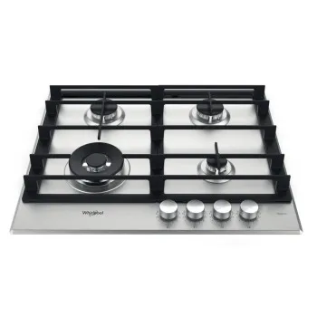 Whirlpool GMWL 628/IXL EE beépíthető gáz főzőlap, wok főzőzóna, 59x51x4.1 cm, ixelium inox szín