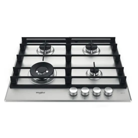 Whirlpool GMWL 628/IXL EE beépíthető gáz főzőlap, wok főzőzóna, 59x51x4.1 cm, ixelium inox szín